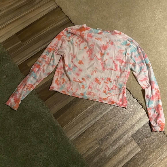 PINK VICTORIA SECRET Tie dye cropped top - Picture 4 of 4